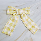 Soft Tweed Bow Hair Clip