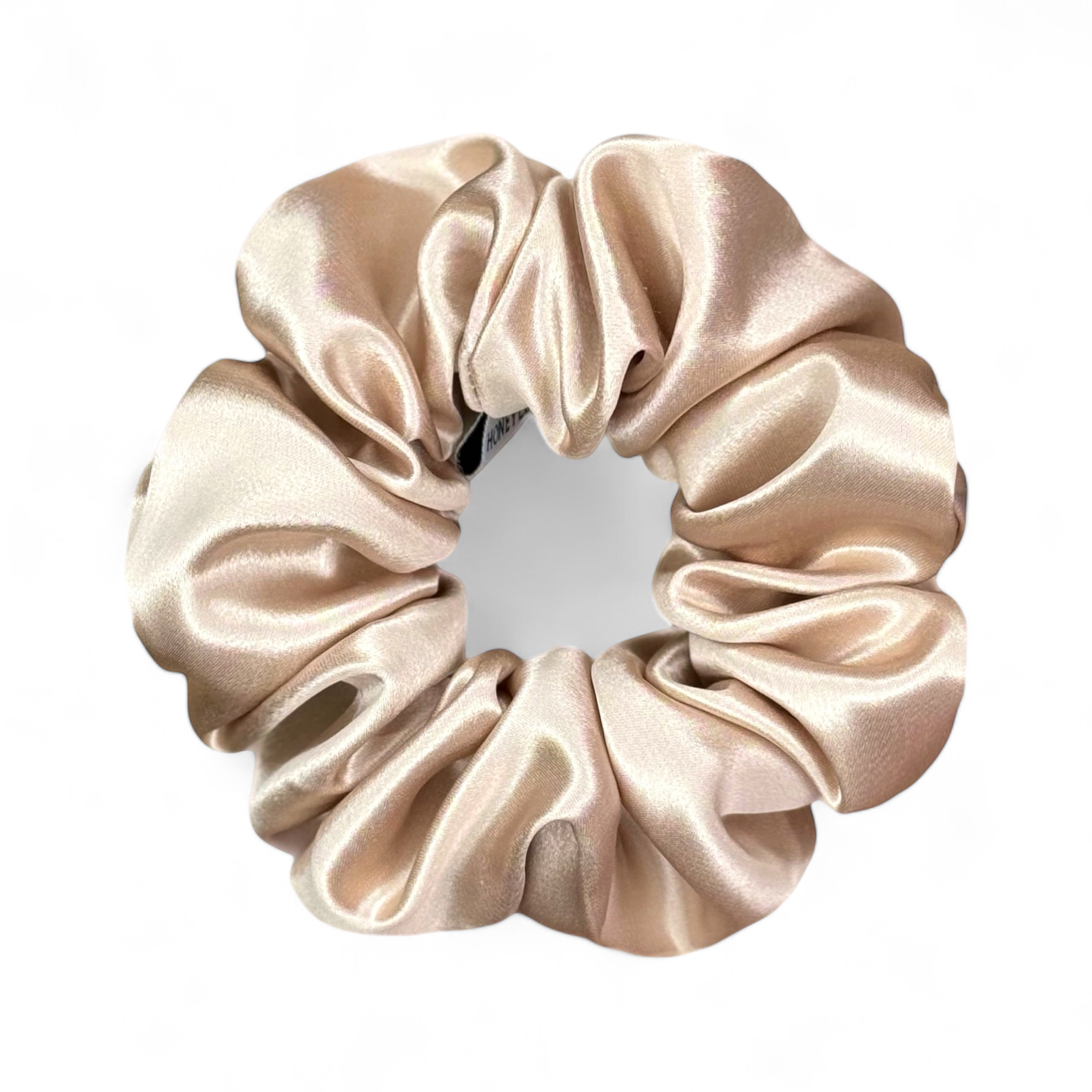 Organic Premium Silk Scrunchie - Champagne