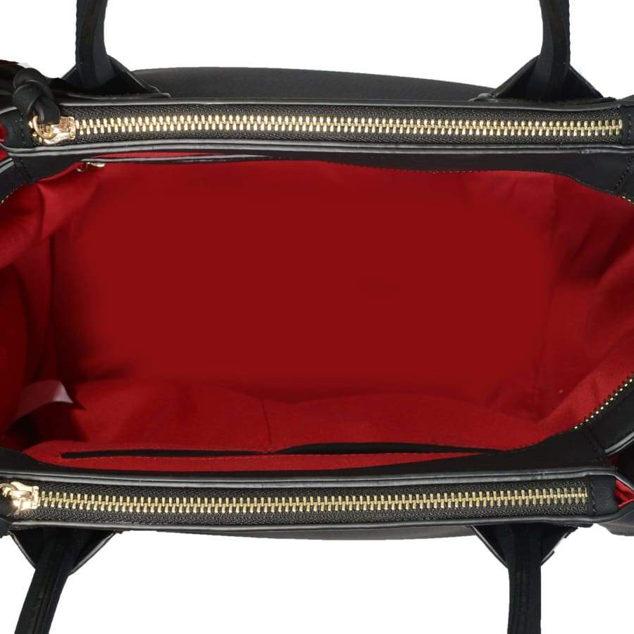 Demi Black Vegan Winged Tote Bag