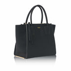 Demi Black Vegan Winged Tote Bag