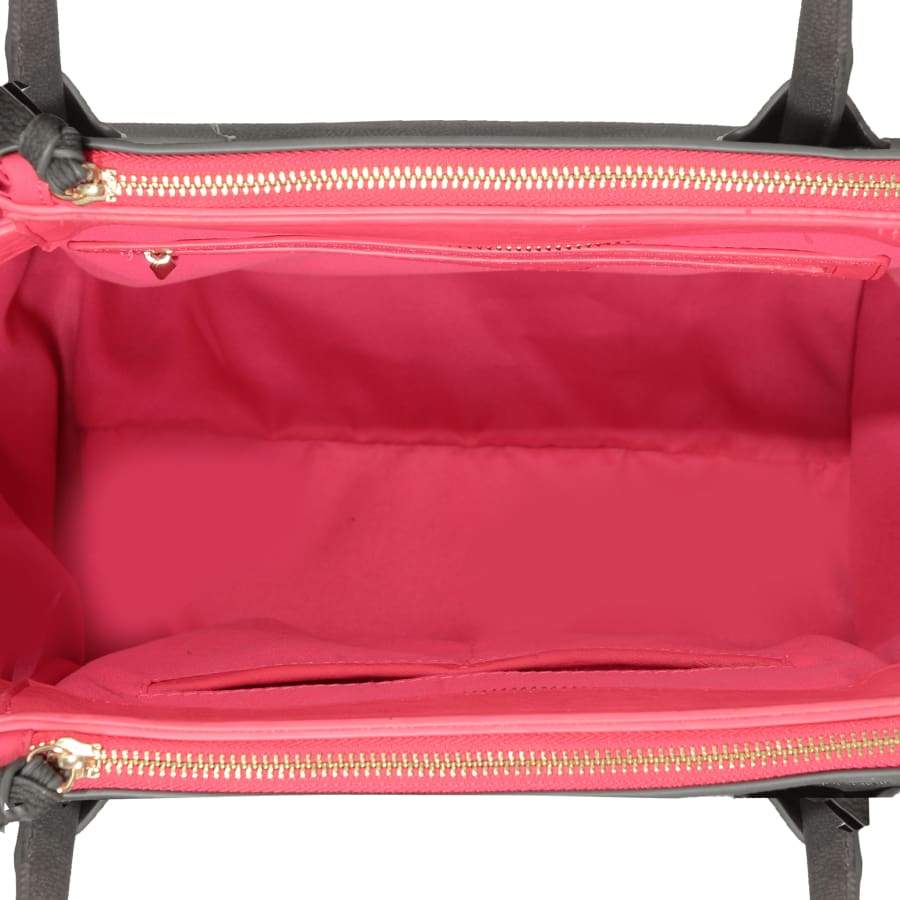 Demi Grey Vegan Winged Tote Bag