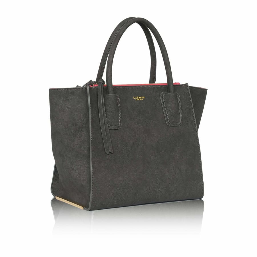 Demi Grey Vegan Winged Tote Bag