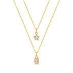 Enigma Gold plated sterling silver Necklace